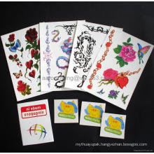 New Coming Non-Toxic Body Temporary Tattoos, Fashion Tattoo Sticker